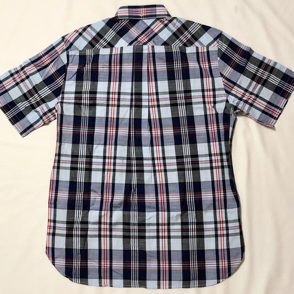 Tommy Hilfiger Plaid S/S Collared Button Down - M - Picture 6 of 8